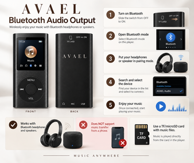 Portable Bluetooth MP3 Player
